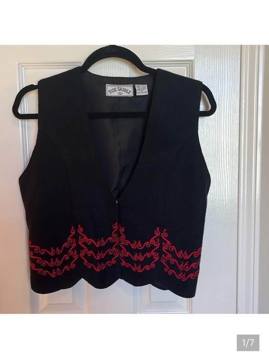 Side Saddle Jackets & Blazers - Side Saddle Wool Western Vest